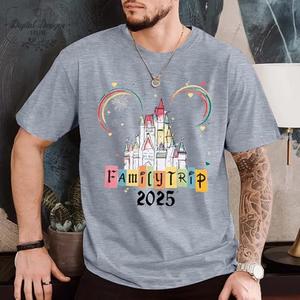 MYHALF Magical Family Shirts Matching 2026 Vacation Family Matching Outfits Mom and Mini Cute Summer Trip Clothes
2XL
