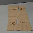 KEKING Lymphedema Compression Arm Sleeves with Silicone Band for Men Women (Pair), 15-20 mmHg Compression Full Arm Support for Lipedema, Edema, Post Surgery Recovery, Swelling, Pain Relief, Beige XXL