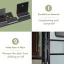 2 Pack RV Entry Door Hinge Kit, 5 Leaf RV Entry Door Friction Hinge Kit fit for 5th Wheel, Travel Trailer, Motorhome, Camper Friction Door Hinges