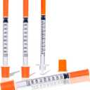 1ml/cc 31G 1/2 Inch Syringes, U-100 Lab Tools Syringe, Individual Wrapped, 25 Pack