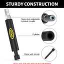 Grease Fitting Cleaning Tool, Cleans and Flushes Out Old Dried Grease from Fittings, Pins, Shafts, Bushings, and Joints. Uses Penetrating Fluid and Hydraulic Pressure, Black