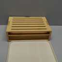 Bamboo Bread Slicer for Homemade Bread Adjustable Width Slicing Guides, Compact Loaf Cutter for Perfect Slices