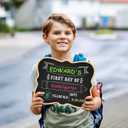 PETCEE First & Last Day of School Chalkboard - 9.5" x 12" Back to School Board Sign Reusable 1st Day of Preschool Kindergarten Photo Props Gifts for Kids Girls Boys