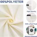 GFCC 8FTX10FT Ivory Backdrop Background for Photography Photo Booth Backdrop for Photoshoot Background Screen Video Recording Parties Curtain