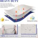 Grill Cover 600D Heavy Duty, Universal Fit Waterproof BBQ Grill Protector with Adjustable Straps, Weatherproof Outdoor Oven Cover for All Seasons