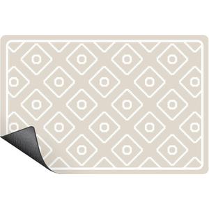 SUEH DESIGN Dish Drying Mat, Absorbent Coffee Mat 19.6 x 11.8 in Quick Dry Drying Mats Large Coffee Mat for Coffee Bar Kitchen Countertop, Khaki