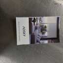 AOSKY Cordless Zebra Blinds for Windows Pull Down Roller Window Shades Dual Layer Light Filtering Privacy for Day and Night, Free-Stop Door Shades for Home Easy to Install (61" W X 72" H, White)