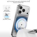 AOK-AOK Foldable Wireless Charging Station, 15W Magnetic Fast Charger Stand for iPhone 17 16 15 14 13 12 Pro Max&Apple Watch&Airpods, 2-in-1 Charger for Home/Office/Travel(30W Adapter Included)