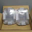 [80 oz & 36 oz]Extra Large Glass Food Storage/Baking Containers Set with Lids, 2 Pack 80 oz(10 cup)&2 Pack 36 oz (4.5 cup)Airtight Glass Container,Microwave,Oven,Freezer and Dishwasher, White