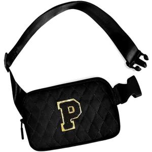 Uygafly Party Favors Bags for Kids 4-8 8-12, Party Gift Bags for Girls Teens,Party Accessories,Prize for Girls Kids,Cute Teen Trendy Stuff Belt Bag for Women Girls Kids - Black Bag, Black P