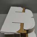 WIFTREY 40 Pack 6x4x3 Small Shipping Boxes for Packing Small Business, White Corrugated Cardboard mailing Box for Shipping