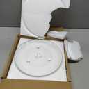 12.5 Microwave Glass Tray Compatible with Samsung, GE and Hotpoint - The Exact Replacement Part of WB39X10002/ WB48X10005/ WB49X10069/ WB39X10003 Dishwasher Safe
