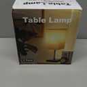 Table Lamp for Bedroom Set of 2, Bedside Lamps with 3 Color Temperatures Night Light, Lamp for Night Stands with AC Outlet and Square Shade, Pull Chain Small Desk Lamp for Living Room Home Decor