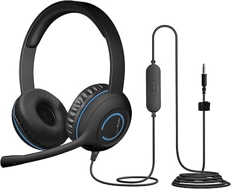 Cyber Acoustics 3.5mm Stereo Headset (AC5002) – Durable, Crisp, and Clear Communication in Classrooms and at Home