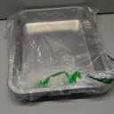 Amibud Low Entry Stainless Steel Cat Litter Box for Kittens, Metal Kitty Shallow Litter Box, Easy Access Kitty Litter Pan Tray, Easy Cleaning -17.72'' Lx 13.78'' W x 2.76'' H