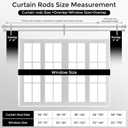 Double Curtain Rod 36-76 Inch, Gold Dual Curtain Rods for Windows, 1 Inch Decorative Adjustable Heavy Duty Telescopic Spliced Window Treatment Rods Set for Bedroom Living Room Farmhouse