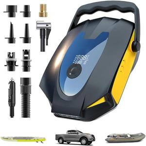 50PSI Electric Paddle Board, Dual Motor SUP Air Pump for Inflation and Deflation,Multifunctional Auto-Off Sup Inflator Pump Electric for Stand Up Paddle Boards,Cars,Air Mattress, etc.