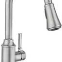Moen 87801SRS Conneaut One Handle Pulldown Kitchen Sink Faucet with Reflex Docking and Power Clean, Spot Resist Stainless