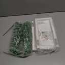 Dahey 2 Pack Wood Wall Planter Vase with Artificial Eucalyptus Farmhouse Wall Hanging Decor Pocket Planter for Indoor Fake Plants Greenery Flowers Living Room Bedroom Kitchen Home Decoration, White (Medium)