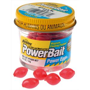Berkley PowerBait Power Eggs Floating Magnum Fishing Bait, Garlic Rainbow, Irresistible Scent & Flavor, Natural Presentation, Ideal for Trout, Steelhead, Salmon and More