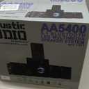 Goldwood Bluetooth 5.1 Surround Sound Home Theater Speaker System with LED Display, FM Tuner, USB/SD Inputs - 6-Piece Set with Remote Control, Black