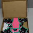 PHOEPET 2019 Upgraded No Pull Dog Harness, Reflective Adjustable Vest, with a Training Handle + 2 Metal Leash Hooks+ 3 Snap Buckles +4 Slide Buckles(L, Pink)