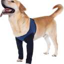 Coodeo Dog Recovery Sleeves, Cone Collar Alternative, Abrasion Resistant Dog Recovery Suit, Washable 2.5mm Thick and Waterproof, Pet Wounds Prevent Licking, Biting (Blue, XL) 