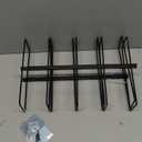 Sorbus Wall Mount Wine Rack  Holds 6 Bottles  Black Metal Wine Bottle Holder for Wall, Modern Wine Rack for Home Bar, Kitchen (3 Pack)