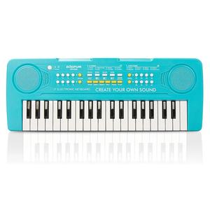 Keyboard Piano for Kids, BIGFUN 37 Keys Toddler Piano Multifunction Music Educational Instrument Toy, Electronic Kids Keyboard for 3-7 Year Old Girls and Boys (Blue)