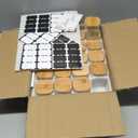 20 Pack 4 oz Square Glass Spice Jars with Lids and Labels  Airtight Small Seasoning Containers Set, Clear Glass Storage Jars for Seasoning, Spices, Kitchen Pantry Organization