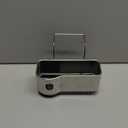 simplehuman Sink Caddy Sponge Holder, Brushed Stainless Steel (7-1/8" x 4" x 4-3/4" h)