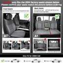Premium Faux Leather Seat Covers Custom Fit for Dodge RAM 1500 (2019-2026) Crew Cab - Fully Covered, Fit Like a Glove - Armrest Covers Include - (A1 Size, Confirm with Fitment Guide Before Order)