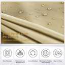 MASTERCANOPY Wind Screen Side Panel with Window for 10x10 Escape Screen Shelter Canopy Tent - Weatherproof, UV Resistant Sun Shade Attachment Accessory (Beige, 1 Pack)