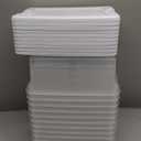 Sterilite 12-Pack Latching Box, Under Bed Storage Bins with Lids, Clear Plastic, 15 Quart - Heavy-Duty Organizing Containers for Closet, Bathroom, and Office