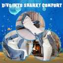 Shark Blanket Super Soft Flannel Wearable Shark Onesie Hoodie, Warm Cozy Sleeping Bag Animal Costume Pajamas (Medium)