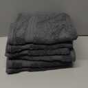 RAJRANG Hand Towels for Bathroom Highly Absorbent Light Weight and Soft Cotton Towel Grey Pack of 6