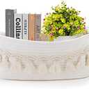 Followarm Small Basket for Gifts Empty, Woven Storage Cute Toilet Paper Storage Decorative Gift Basket Empty to Fill Baby Shower Nursery