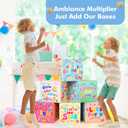 2 x 6 Pcs 3D Birthday Decorations Boxes, Reusable Party Decorations, Pairs with Any Happy Birthday Banner for Women Men Boys Girls