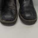 Athlefit Women's Knee High Riding Boots Fashion Buckle Square Toe Chunky Heel Wide Calf Biker Boots, Size 7