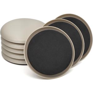 Furniture Sliders, 8 Pcs 3 1/2'' Furniture Sliders Pads for Hardwood Floors, Chair Legs Floors Protectors, Reusable Round Glides Glider, Heavy Duty Furniture Movers Sliders