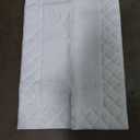 Color&Geomety White Bathroom Rugs, Ultra Soft Plush Bathroom Mat Super Absorbent Microfiber Fabric, 17"x30", Washable, Non Slip Bath mats for Outside Shower, Tub, Home Decor