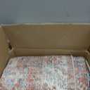 Bavni Clearance 9x12 Area Rugs for Living Room, Machine Washable Rug Non Slip, Vintage Chenille Distressed Print Carpet, Large Low Pile Ultra-Thin Lightweight Rugs for Bedroom, Dining Room, Spice Sky