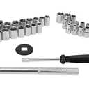 Performance Tool W1173 SAE/Metric 40-Piece SAE and Metric Socket Set, 1/4-Inch & 3/8-Inch Drive