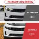 Linskip Headlight Covers Compatible with 2019 2020 2021 2022 2023 2024 Chevy Camaro LS LT, Headlight Bezel Decor Trim for Chevrolet Camaro Exterior Accessories Red, Pair
