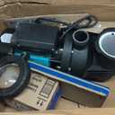 2HP Inground Above Ground Pool Pump, Swimming Pool Pump High Flow 1.5", 2", and 1.25"-1.5", 5250 GPH with Filter Basket, 110V Self Priming Pool Pump