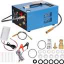 4500Psi 30Mpa PCP Air Compressor, 12V DC/110V AC PCP Air Gun Compressor with Built-in Fan with Adapter PCP Compressor for Paintball/PCP Rifle/Mini Scuba Cylinder Air Pump (Blue)