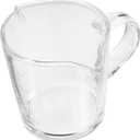 GLEAVI Elegant Double Spout Glass Milk Pitcher Espresso Cup for Coffee Bar Supplies for Latte Art and Creamer Lightweight Design with Comfortable Handle