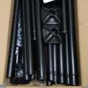 Room Divider Curtain Rod, No Drilling Room Separator for Space Partition Adjustable 4-10ft(H) 28-70inch(W) Heavy Duty Temporary Wall Divider Floor to Ceiling Tension Rod, Black