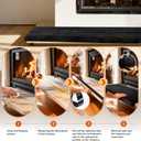 Fireplace Baby Proofing Mat 72 x 14 Inch Soft Fireplace Cover with Non-Slip Backing, L-Shaped Design for Hearth Protection