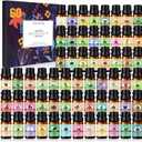 SACATR Essential Oil Set - Perfect for Diffuser, Massage, Soap, Candle, Bath Bombs Making, 60x10ml(0.33fl.oz)